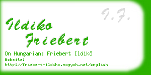 ildiko friebert business card